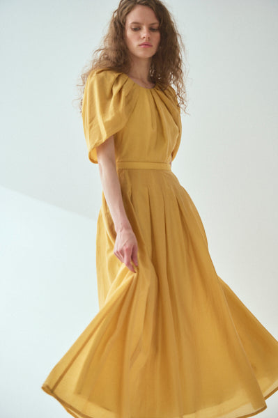 Lizzie Dress <br>-YEL.gold-