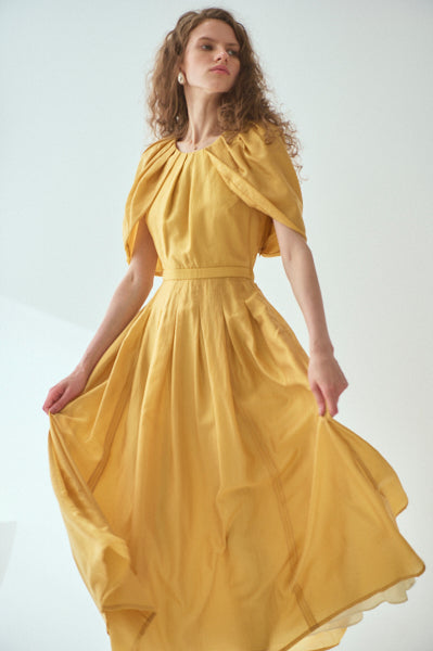 Lizzie Dress <br>-YEL.gold-