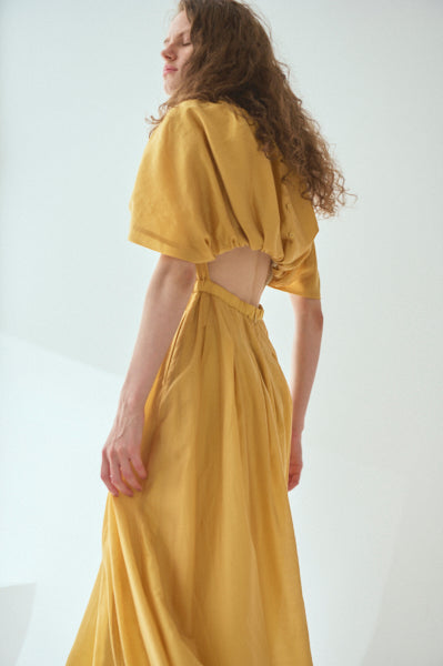 Lizzie Dress <br>-YEL.gold-