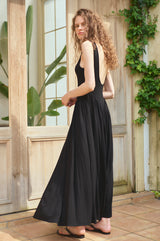 Vera Open Back Dress -BLK- – Estella.K