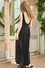 美品　Estella.K✴︎アイコン　カットロングワンピース　ダークグリーン Vera Open Back Dress -BLK- – Estella.K