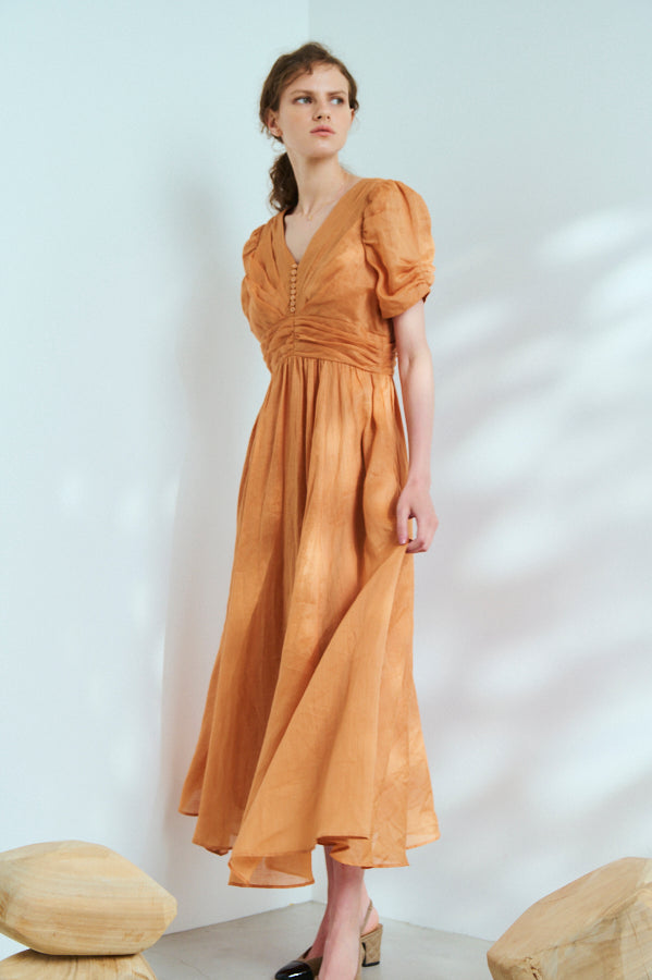 Isabella Long Dress <br>-ORG-