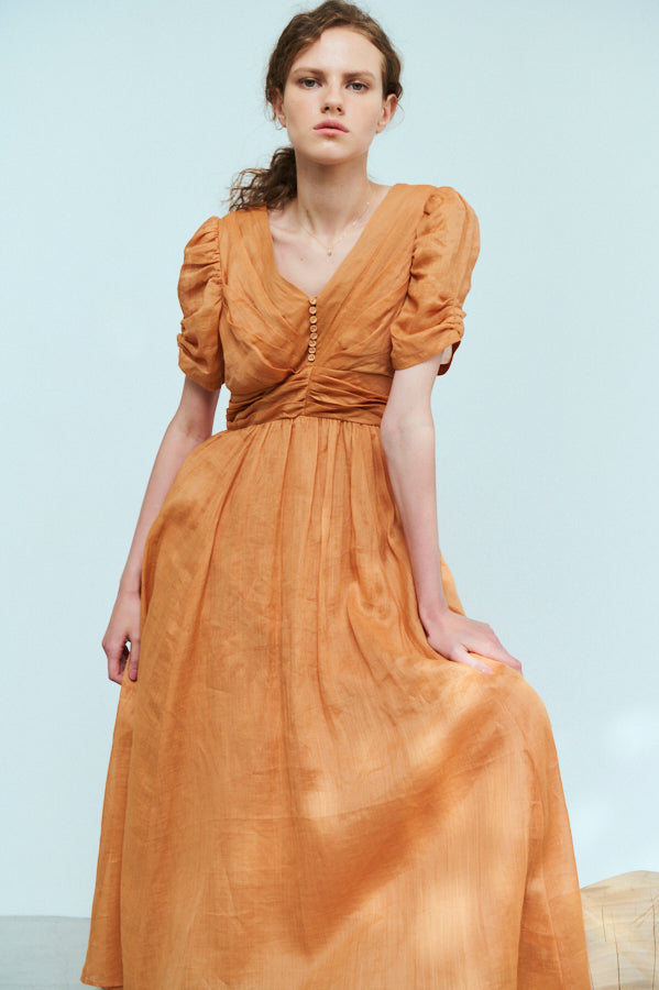 Isabella Long Dress <br>-ORG-