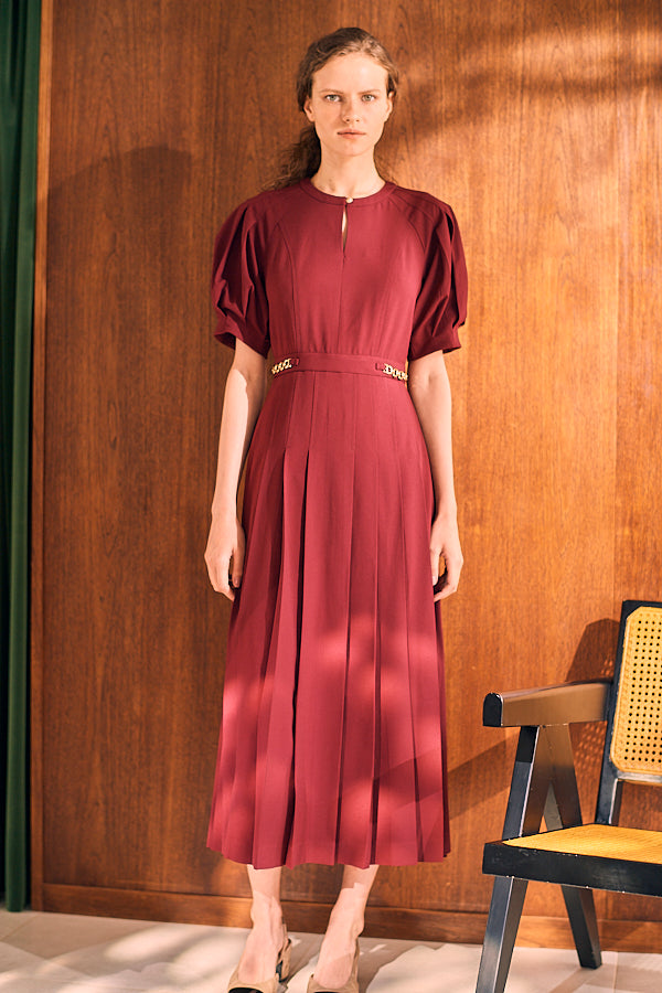 Adonna Pleated Dress <br>-BRD-