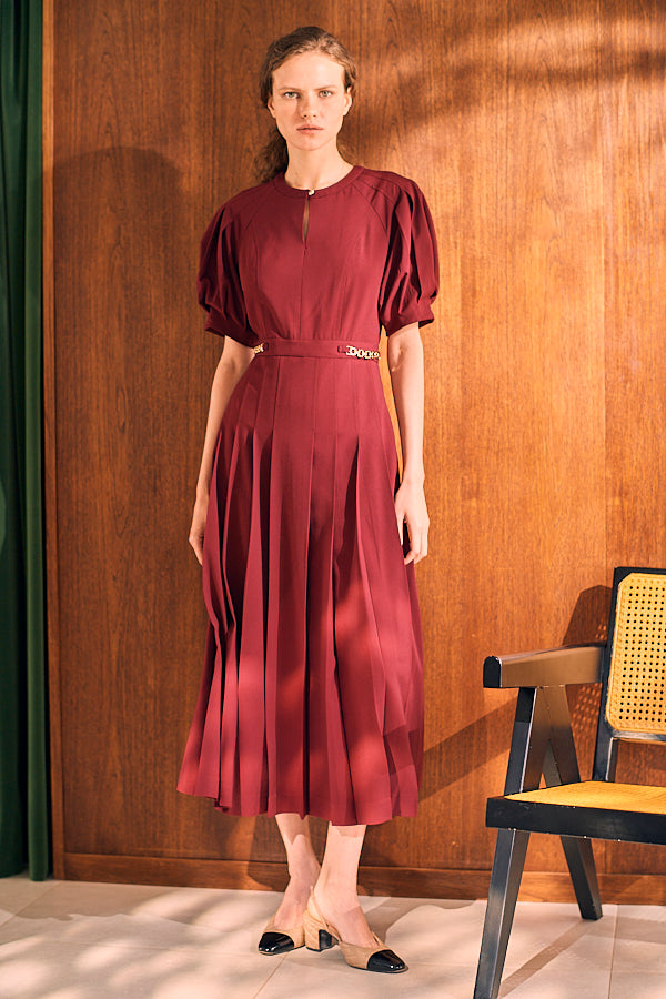 Adonna Pleated Dress <br>-BRD-