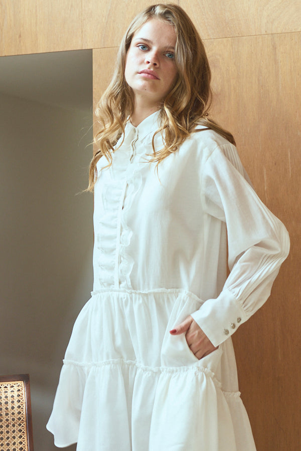 Pre-order Joslin Dress <br>-WHT-