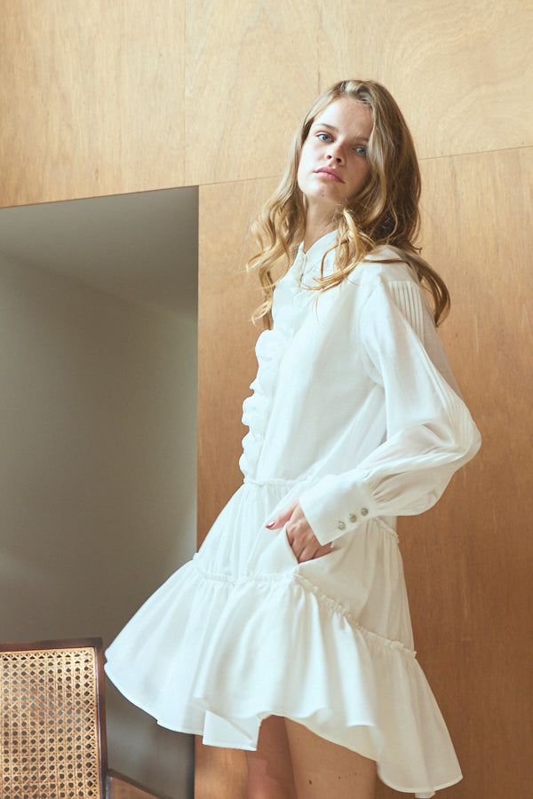 Pre-order Joslin Dress <br>-WHT-