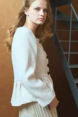 Camille Tweed Jacket -OFF.wht- – Estella.K