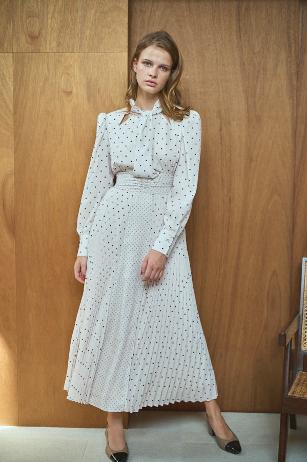 Abby Polka-Dot Dress  <br> -IVO-