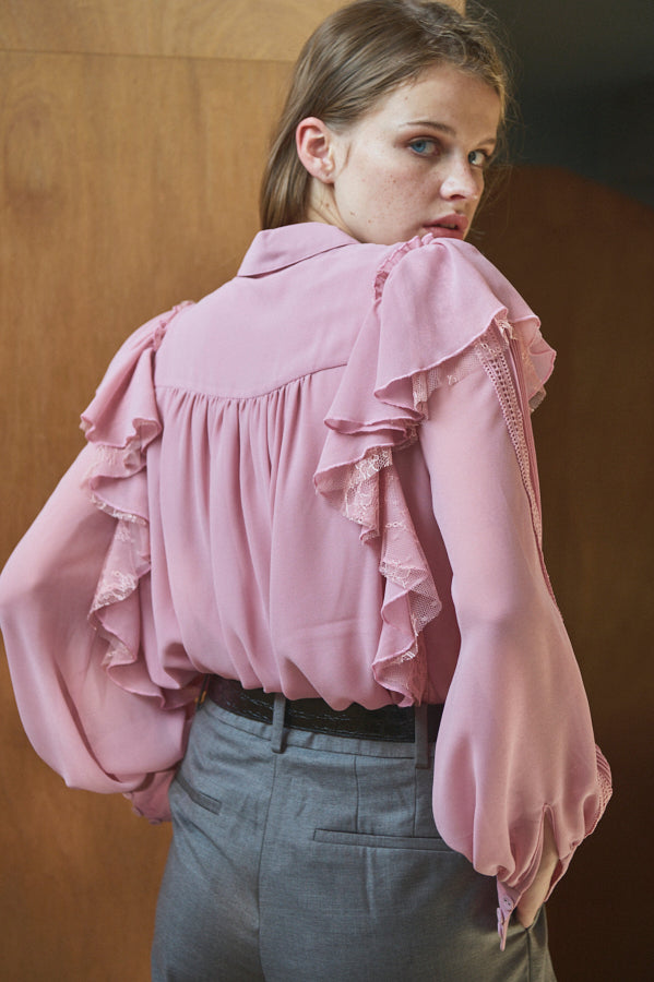 Loliana Blouse <br>-mauve.PNK-