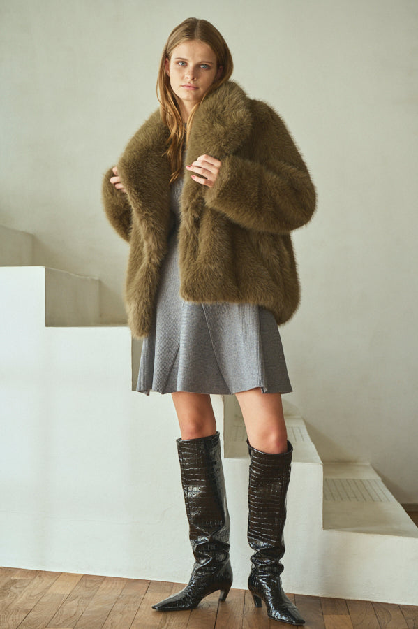 Pre-order Elisa Faux Fur Coat <br>-KHA-