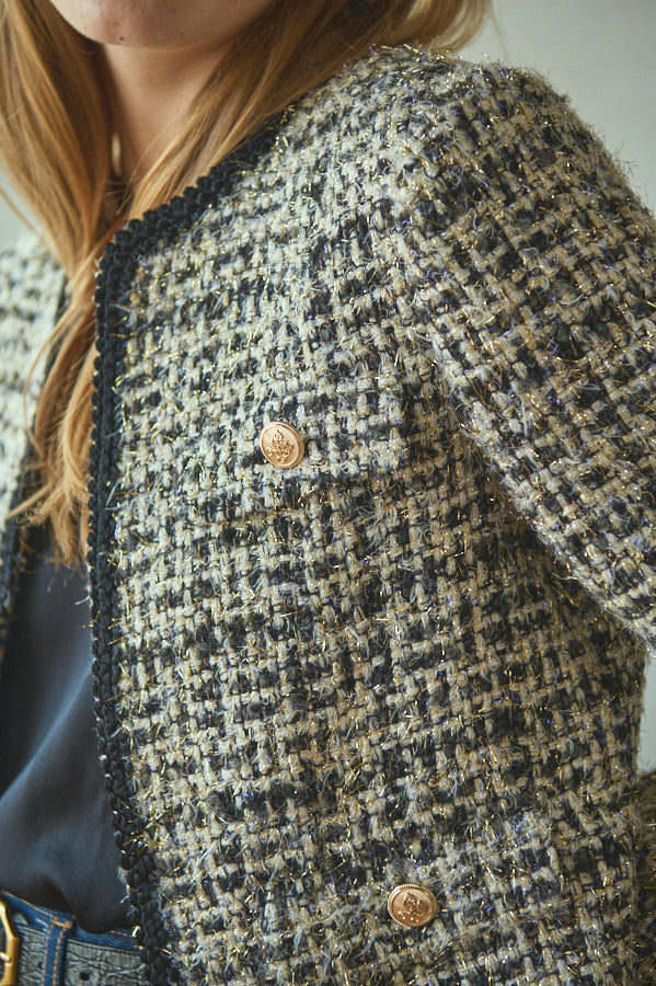 Kelly Tweed Jacket <br>-OFF×bk.chek-