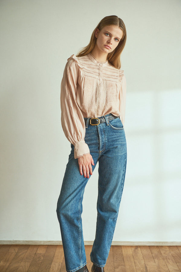 Alila Blouse <br>-BEG.pnk-