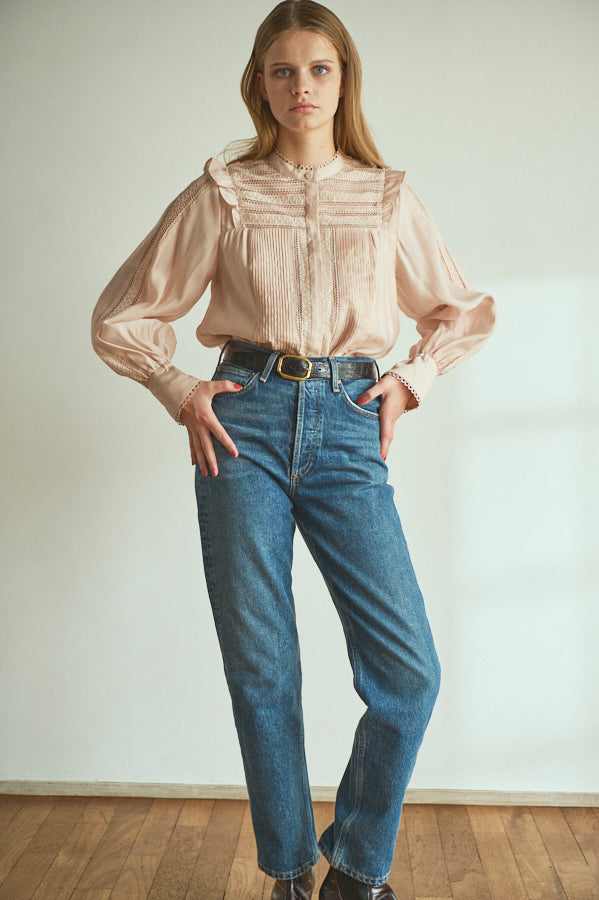 Alila Blouse <br>-BEG.pnk-