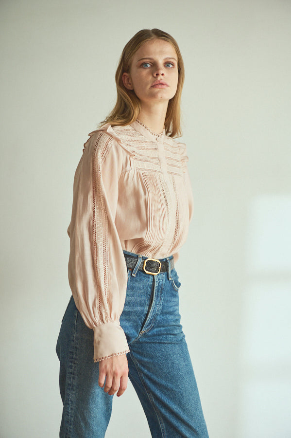 Alila Blouse <br>-BEG.pnk-