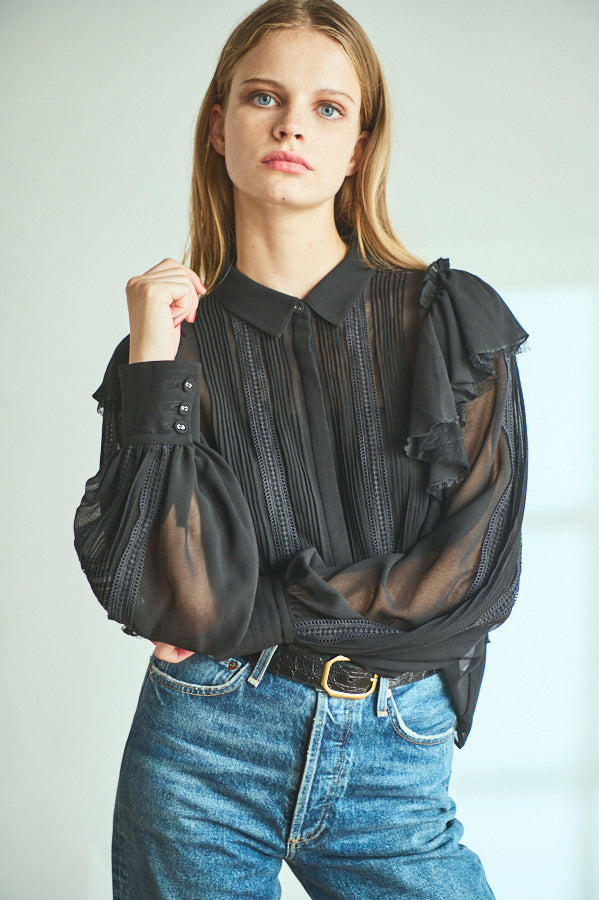 Loliana Blouse <br>-BLK-