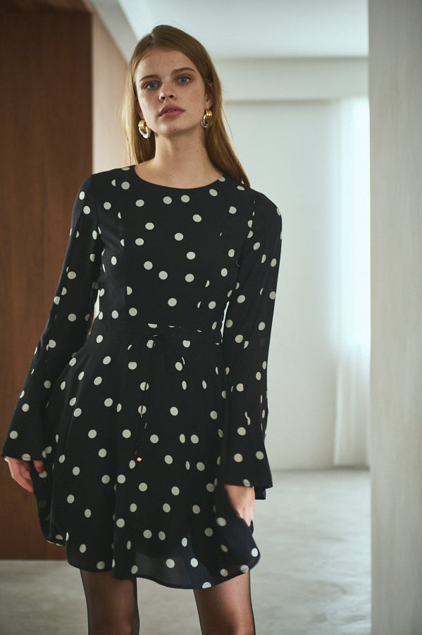 Emma Dress <br>-BLK×vo.dot-