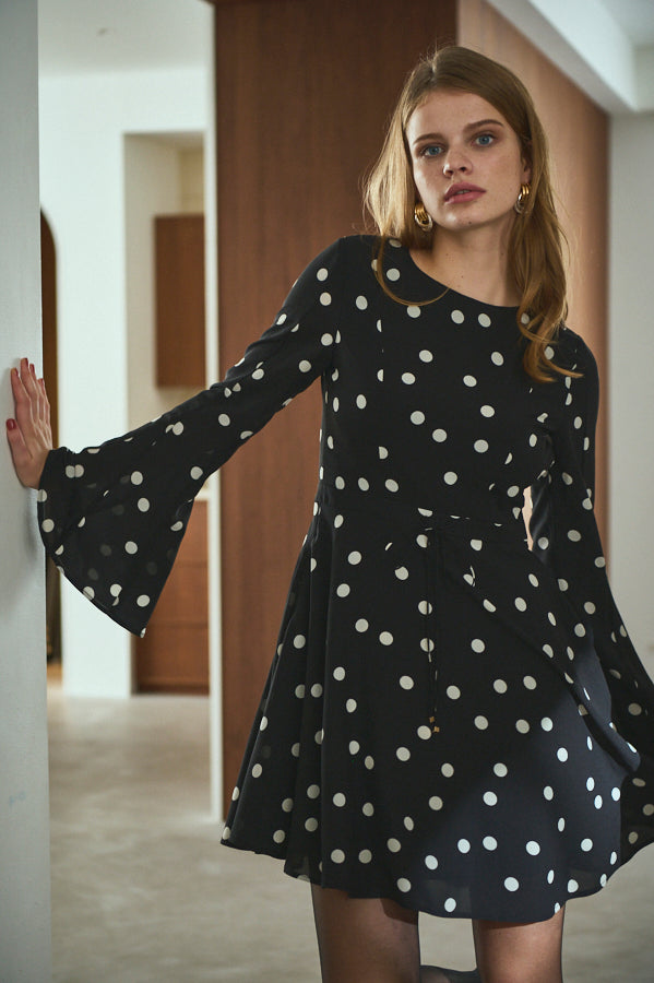 Emma Dress <br>-BLK×vo.dot-