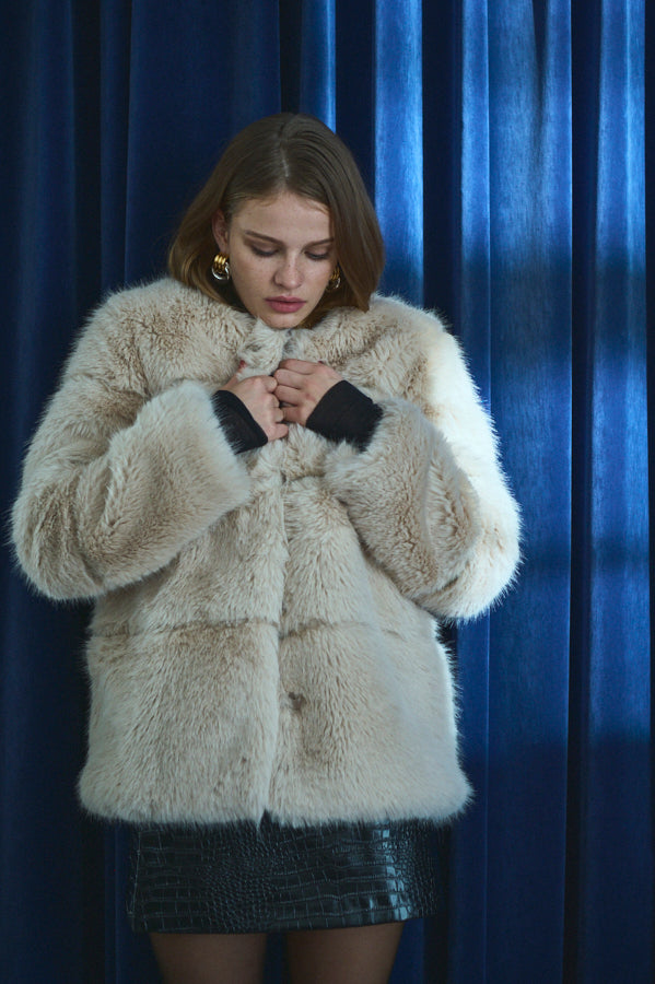 Coco Faux Fur Coat <br>-ECU-