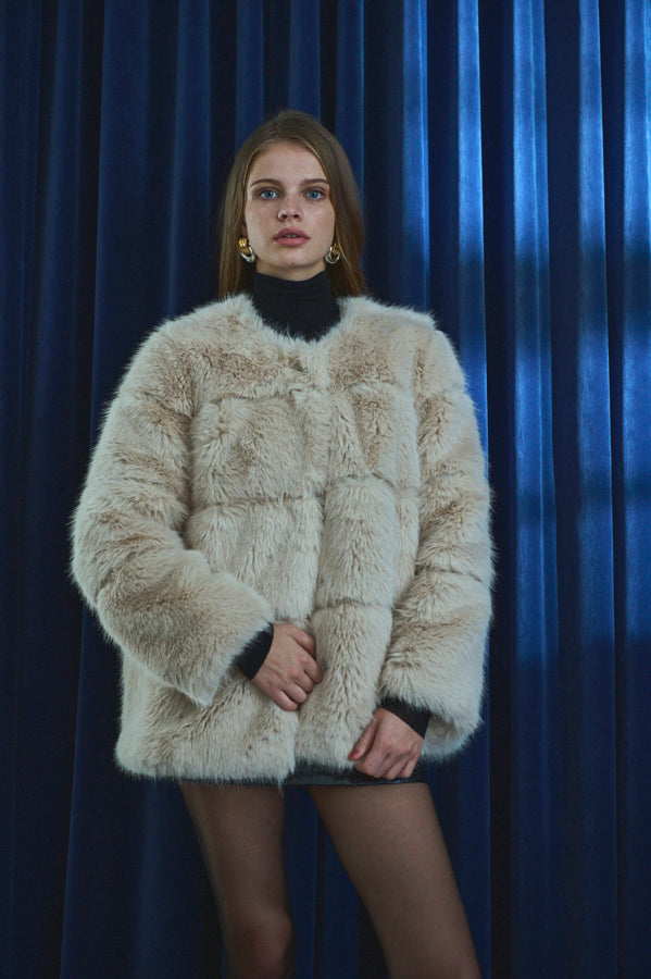 Coco Faux Fur Coat <br>-ECU-