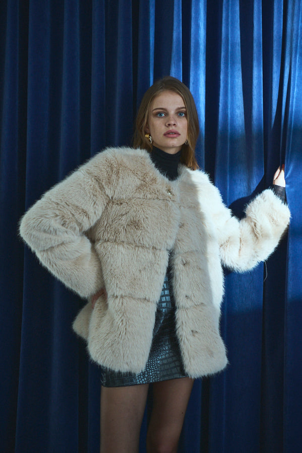 Coco Faux Fur Coat <br>-ECU-