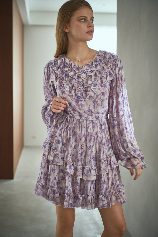 Zola Floral Dress <br> -PUR-