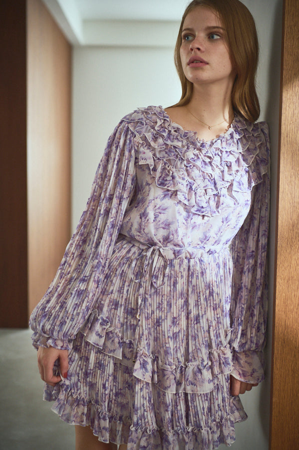 Zola Floral Dress <br> -PUR-