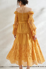 Before Sunset Dress -YEL- – Estella.K