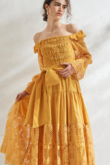 Before Sunset Dress -YEL- – Estella.K