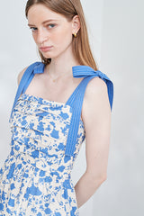estella-k 花柄Vネックマキシドレス Butterfly Jacquard Midi Dress -LAV- – Estella.K