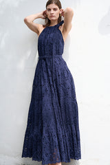 Gabi Lace Dress -NVY- – Estella.K