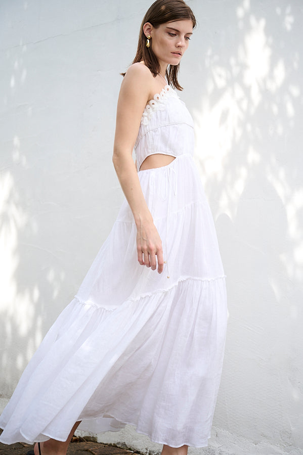 Elizabeth Long Dress <br>-WHT-