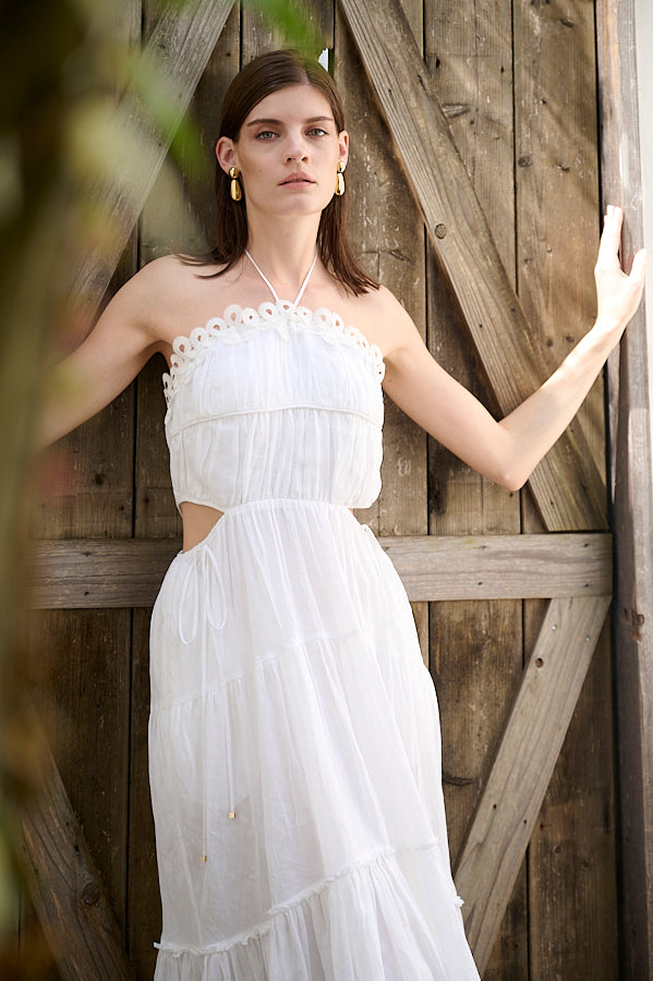 Elizabeth Long Dress -WHT- – Estella.K