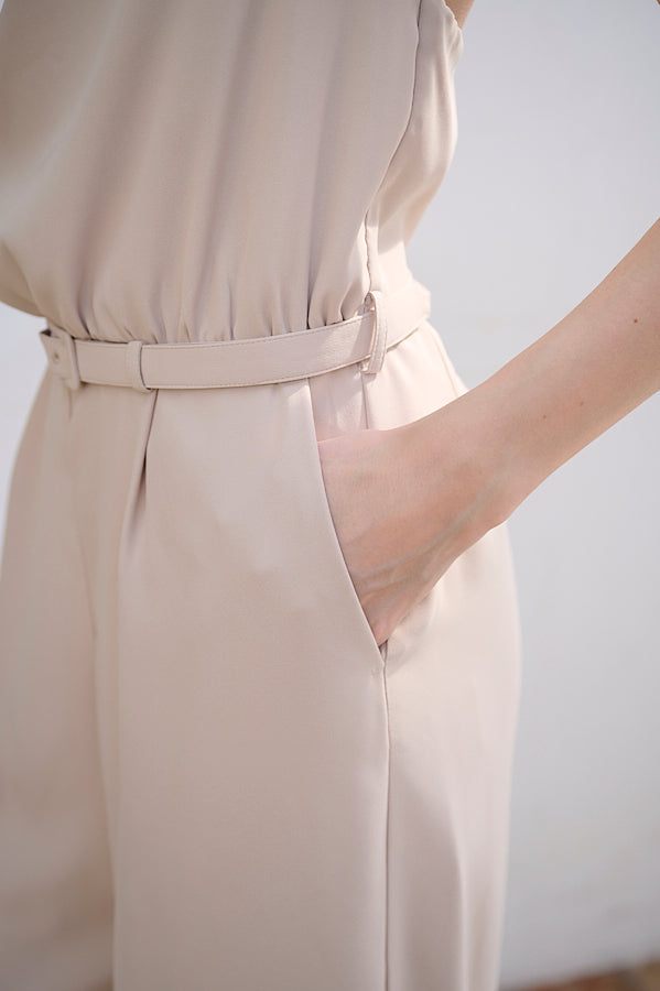Helena Belted Jumpsuit <br>-IVO-