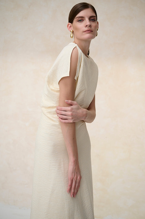 Dion Pleated Dress <br>-IVO-