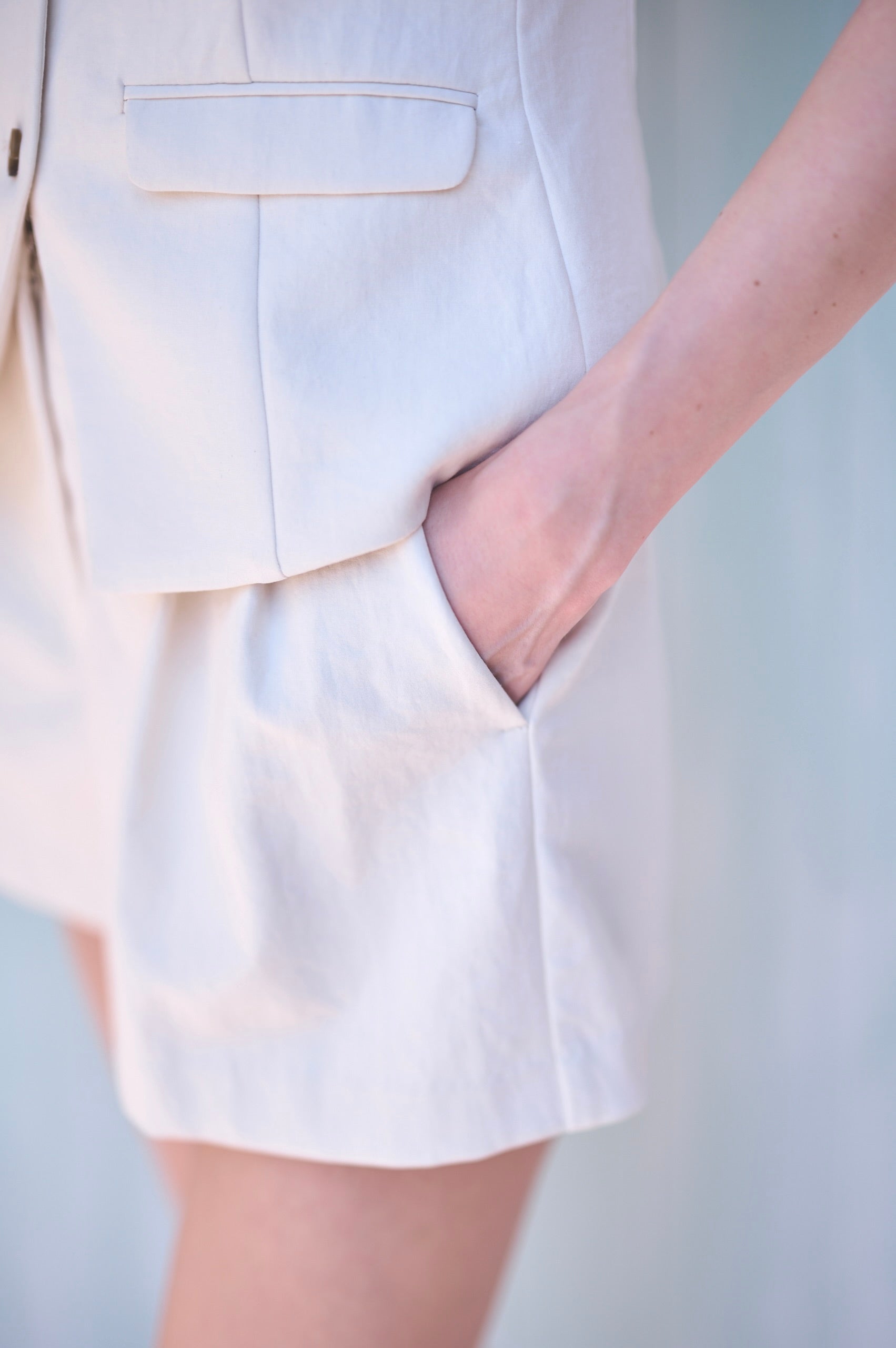 Miranda Shorts <br>-Ivory- S/M 2size