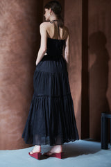 Elizabeth Long Dress -BLK- – Estella.K