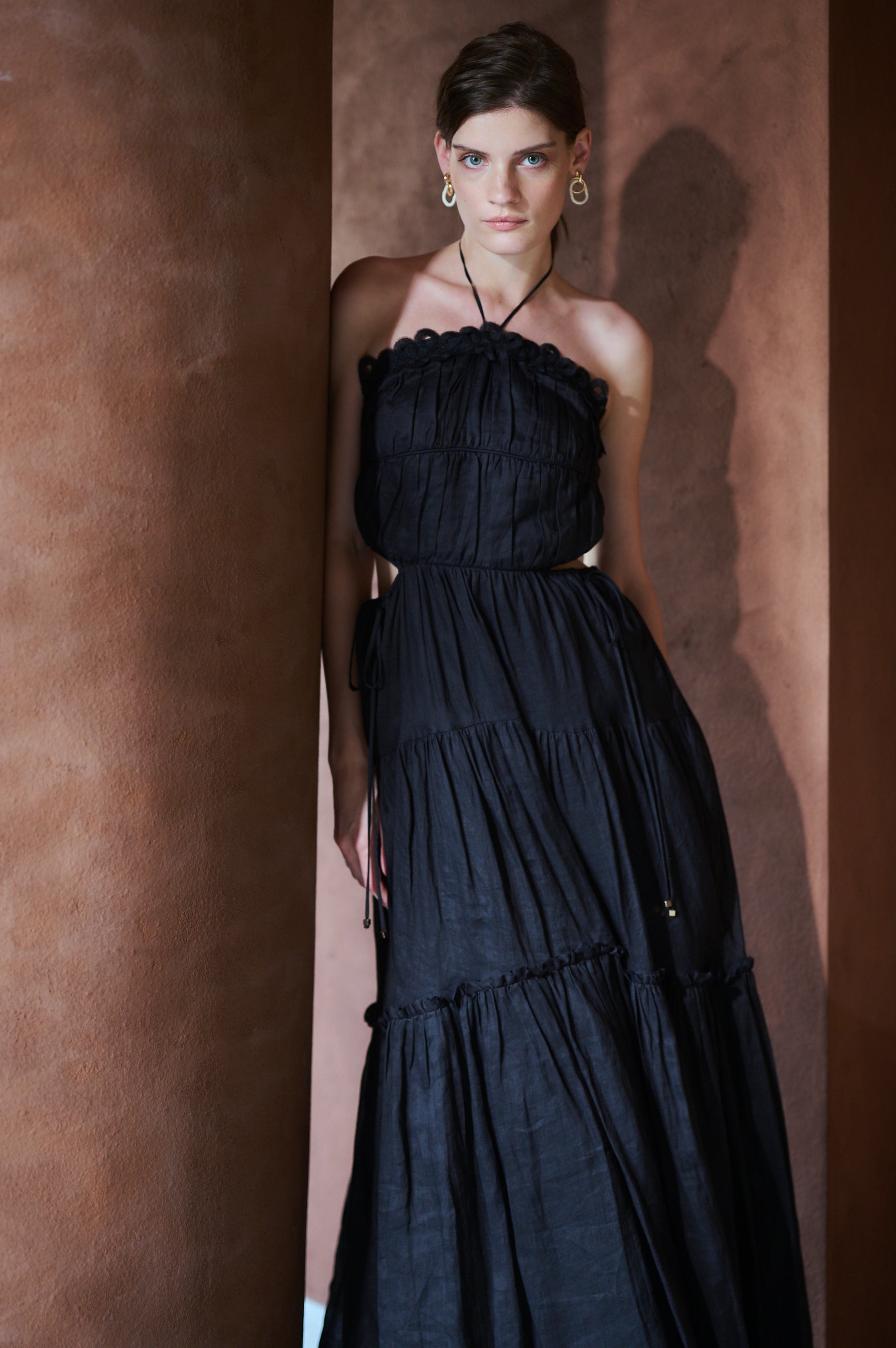 Elizabeth Long Dress <br>-BLK-