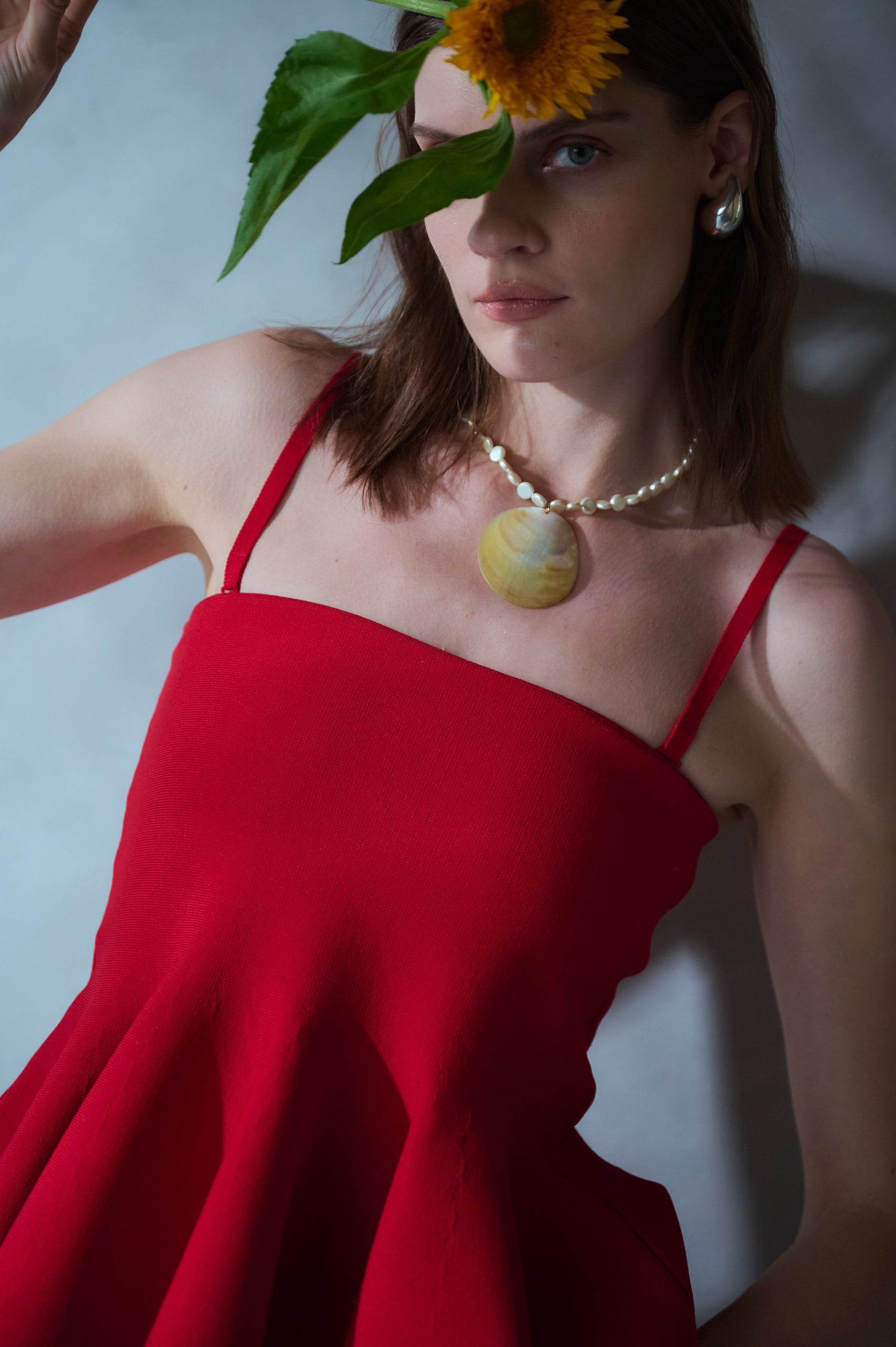 Raisa Knit Top <br>-Red-