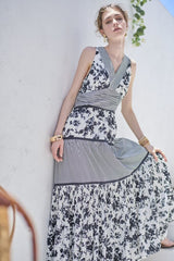 Rosetta Floral Dress -Black- – Estella.K