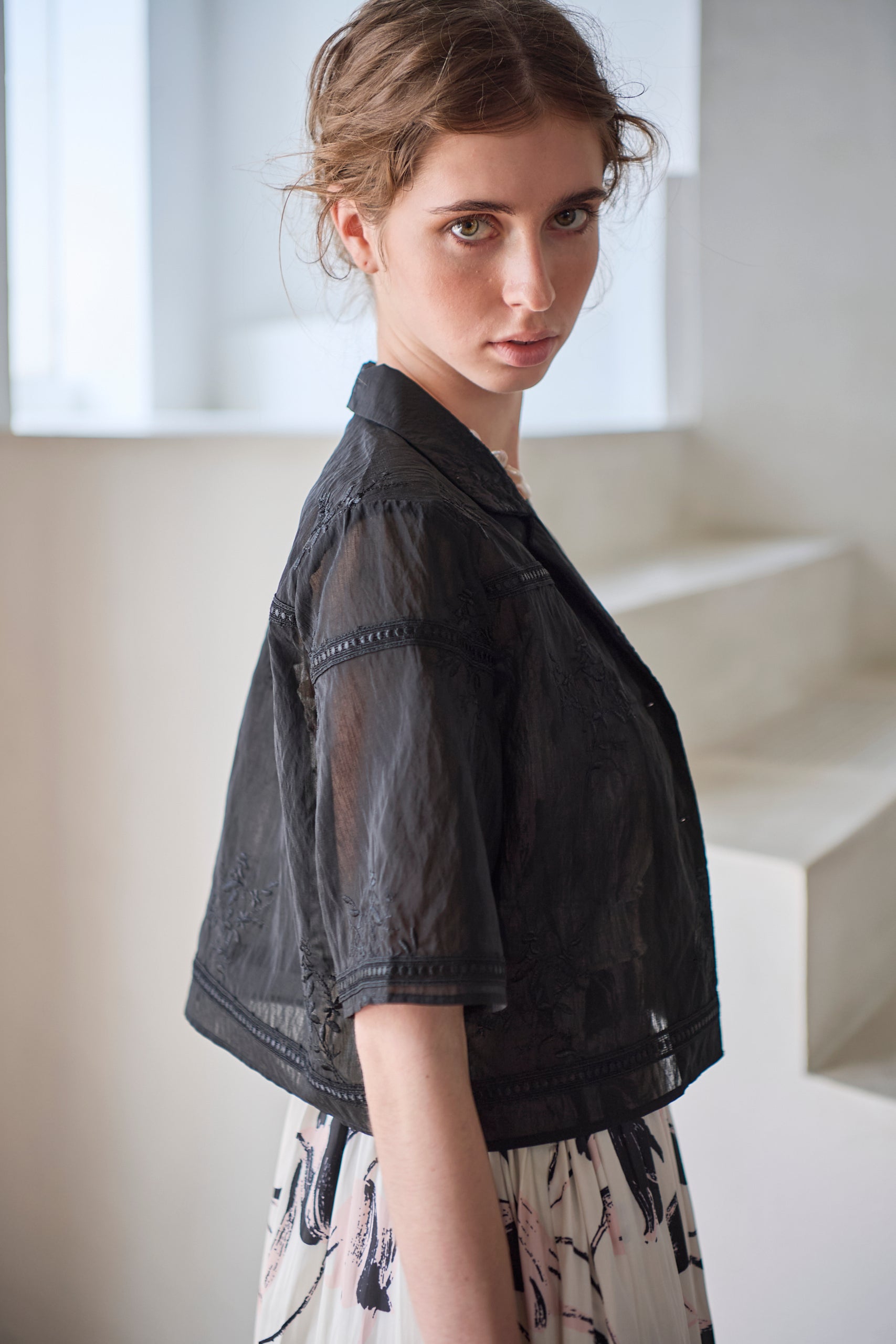 Dolce Vita Lace Shirt<br> -Black-