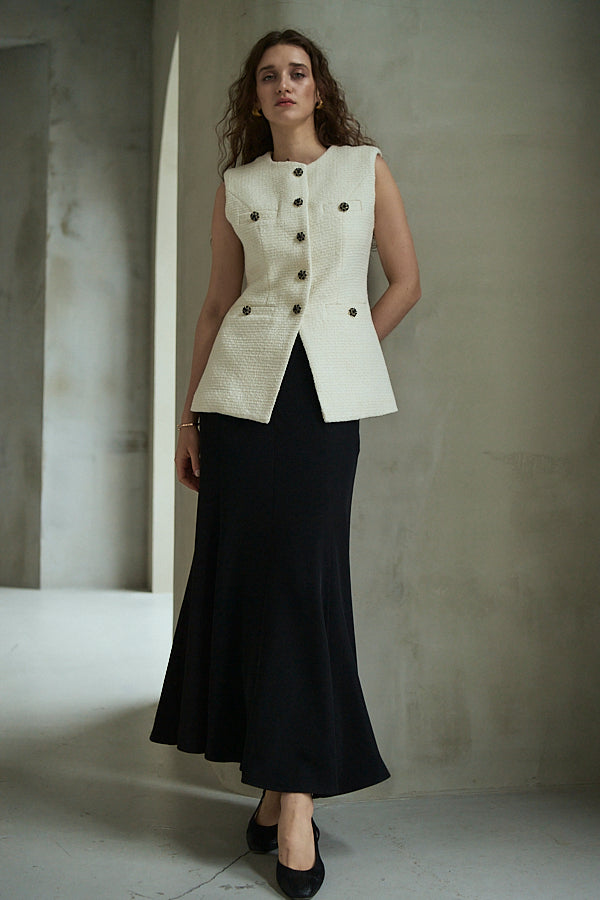 Robe Skirt -Black- 2size