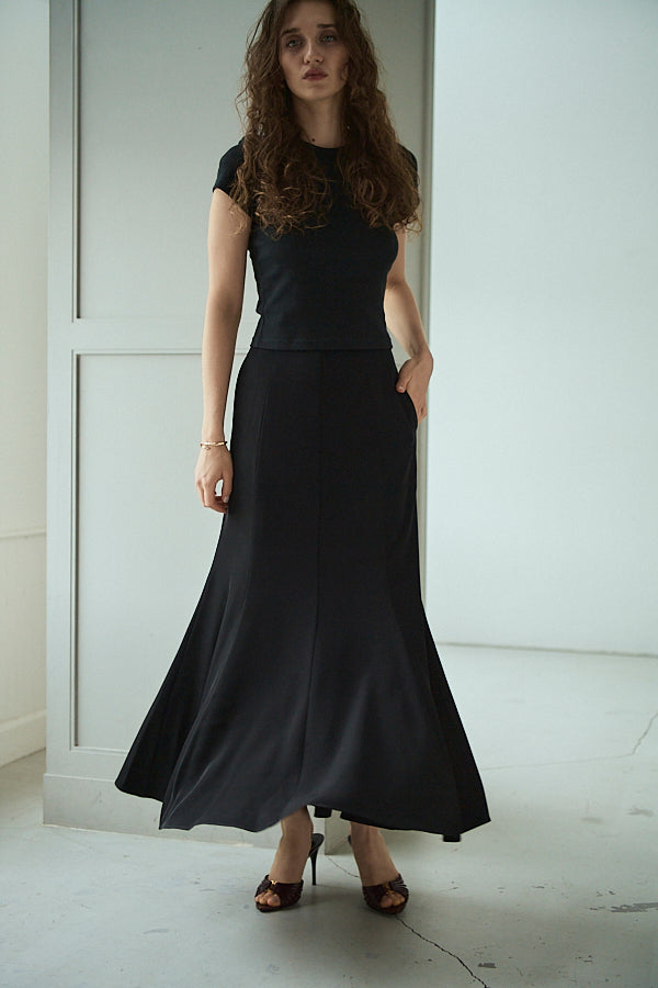 Robe Skirt -Black- 2size