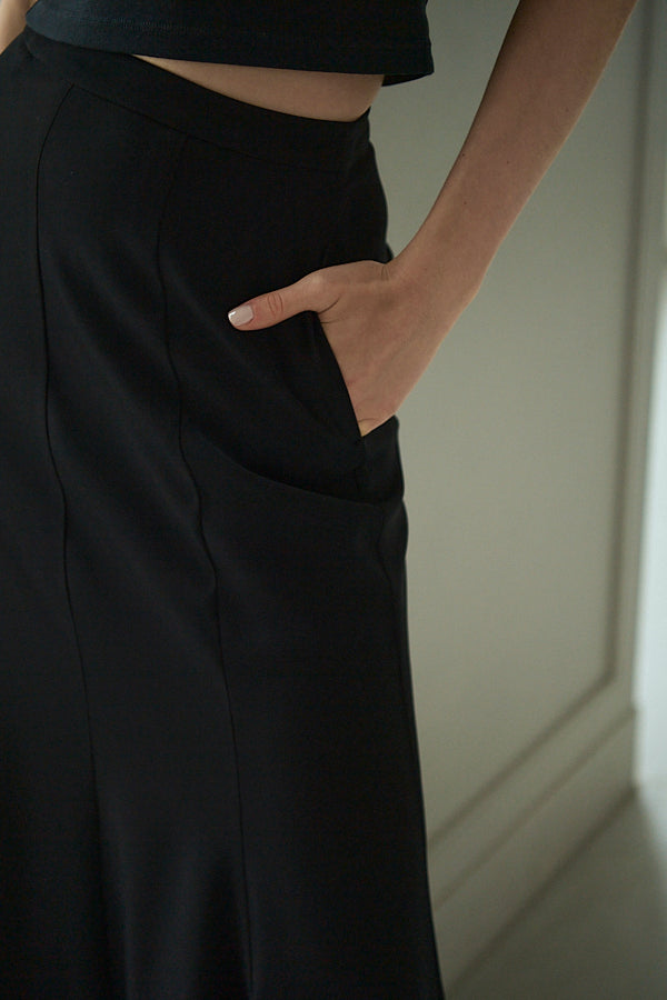 Robe Skirt -Black- 2size