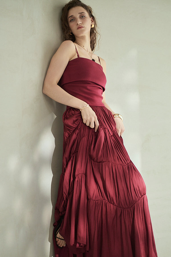 Pre-order<br>Melinda Dress<br>-Burgundy-