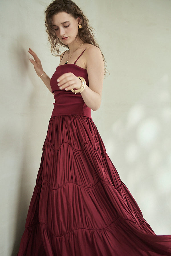 Pre-order<br>Melinda Dress<br>-Burgundy-