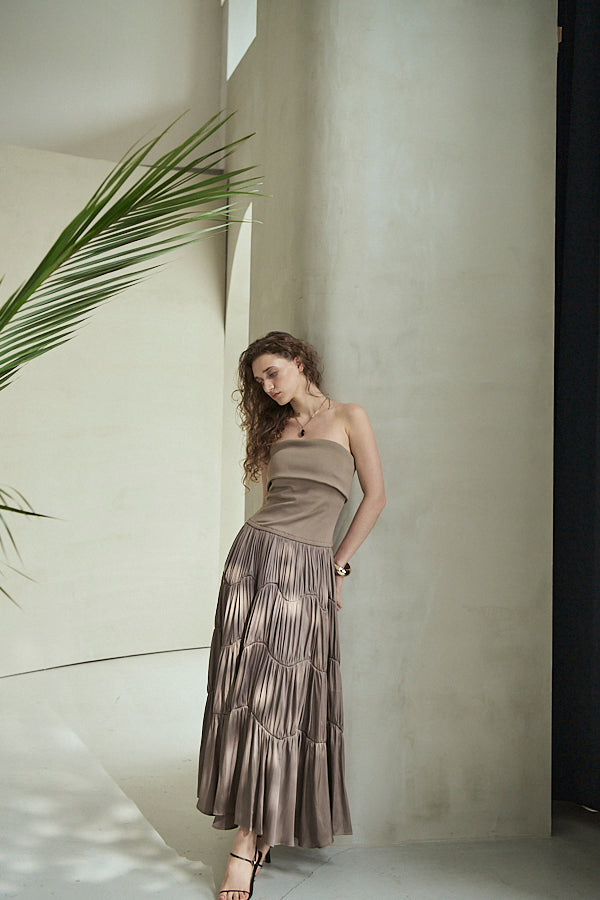 Pre-order<br>Melinda Dress<br>-Mocha-