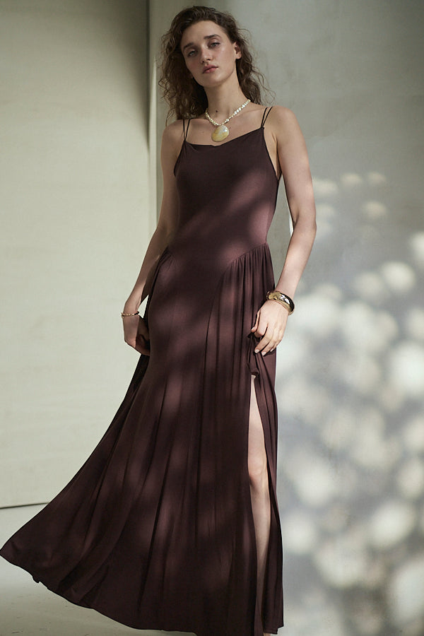Sun Kissed Maxi dress  -Brown-
