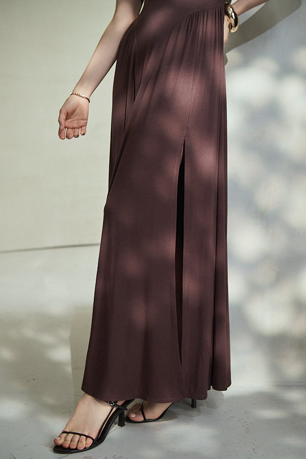 Sun Kissed Maxi dress  -Brown-