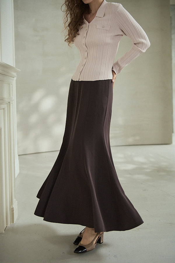 Robe Skirt -Brown- 2size